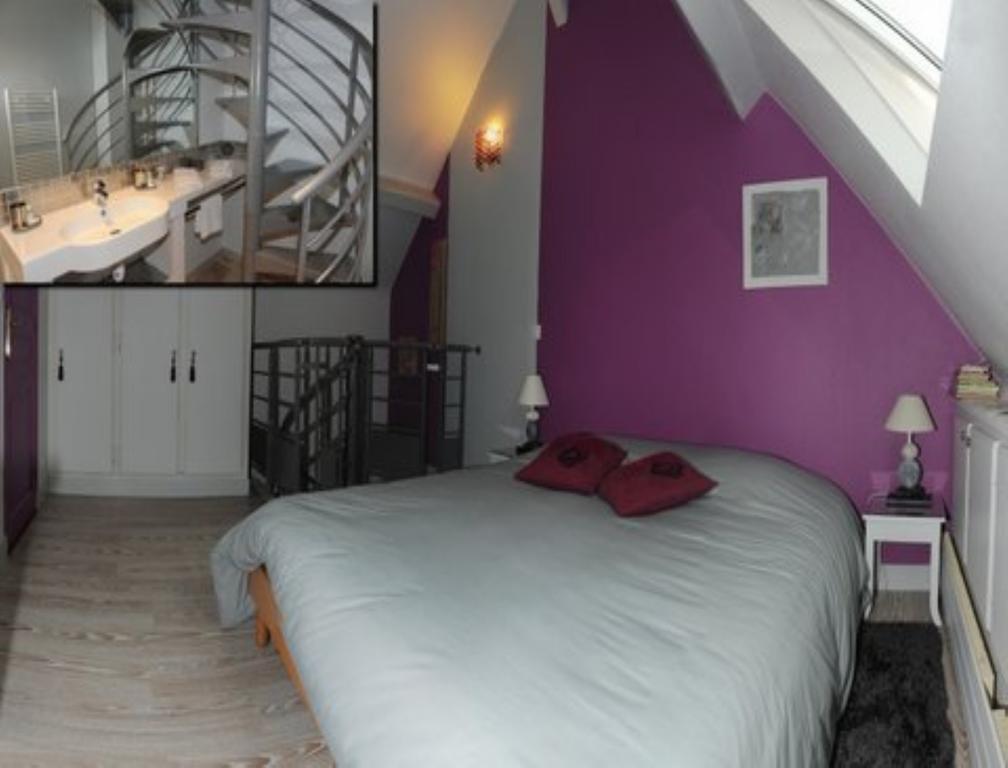 Bed and Breakfast Le Jardin des Roches à Moigny Chambre photo
